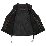 Gilet en cuir biker sans manche pour femme - LE PRATIQUE DU MOTARD