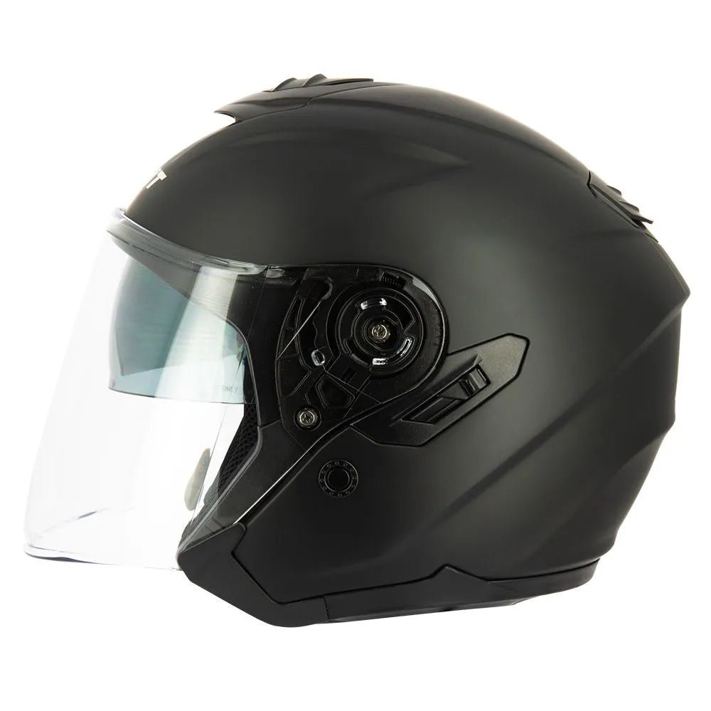 Casque moto Jet Fibre - S790 NOir - LE PRATIQUE DU MOTARD