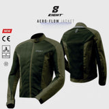 Blouson Moto Homme Été | Aéro - Flow “Kaki / Vert Olive” - LE PRATIQUE DU MOTARD