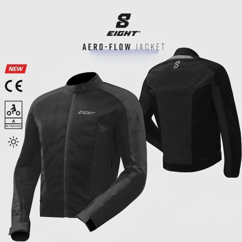 Blouson moto été femme - Aérow Flow Noir - LE PRATIQUE DU MOTARD