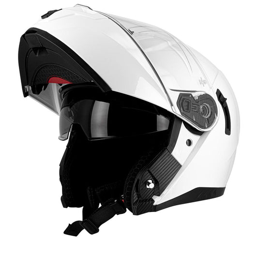 Casque moto modulable - Blanc S520 - LE PRATIQUE DU MOTARD