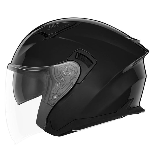 Casque Moto Jet N130 Noir Brillant | NOX - LE PRATIQUE DU MOTARD