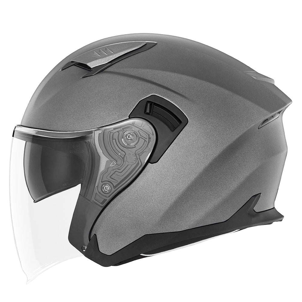 Casque Moto Jet N130 Titanium Mat | NOX - LE PRATIQUE DU MOTARD