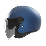 Casque Moto Jet N182 Bleu Mat | NOX - LE PRATIQUE DU MOTARD