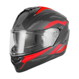 Casque Moto Intégral N304 - S Revo Noir Mat Rouge | NOX - LE PRATIQUE DU MOTARD