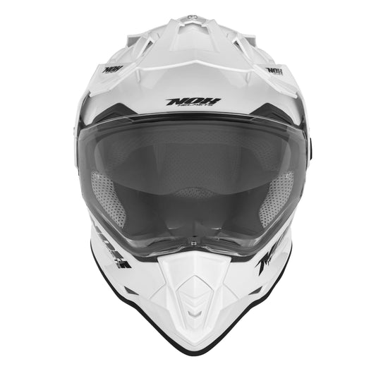 Casque Moto Cross N312 Blanc Perle | NOX - LE PRATIQUE DU MOTARD