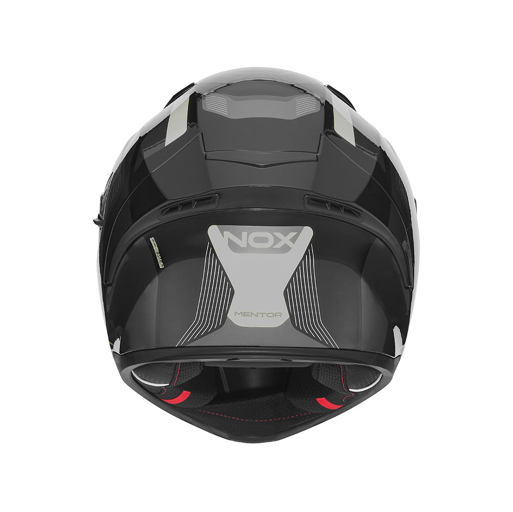Casque Moto Intégral N402 Mentor Noir Argent | NOX - LE PRATIQUE DU MOTARD