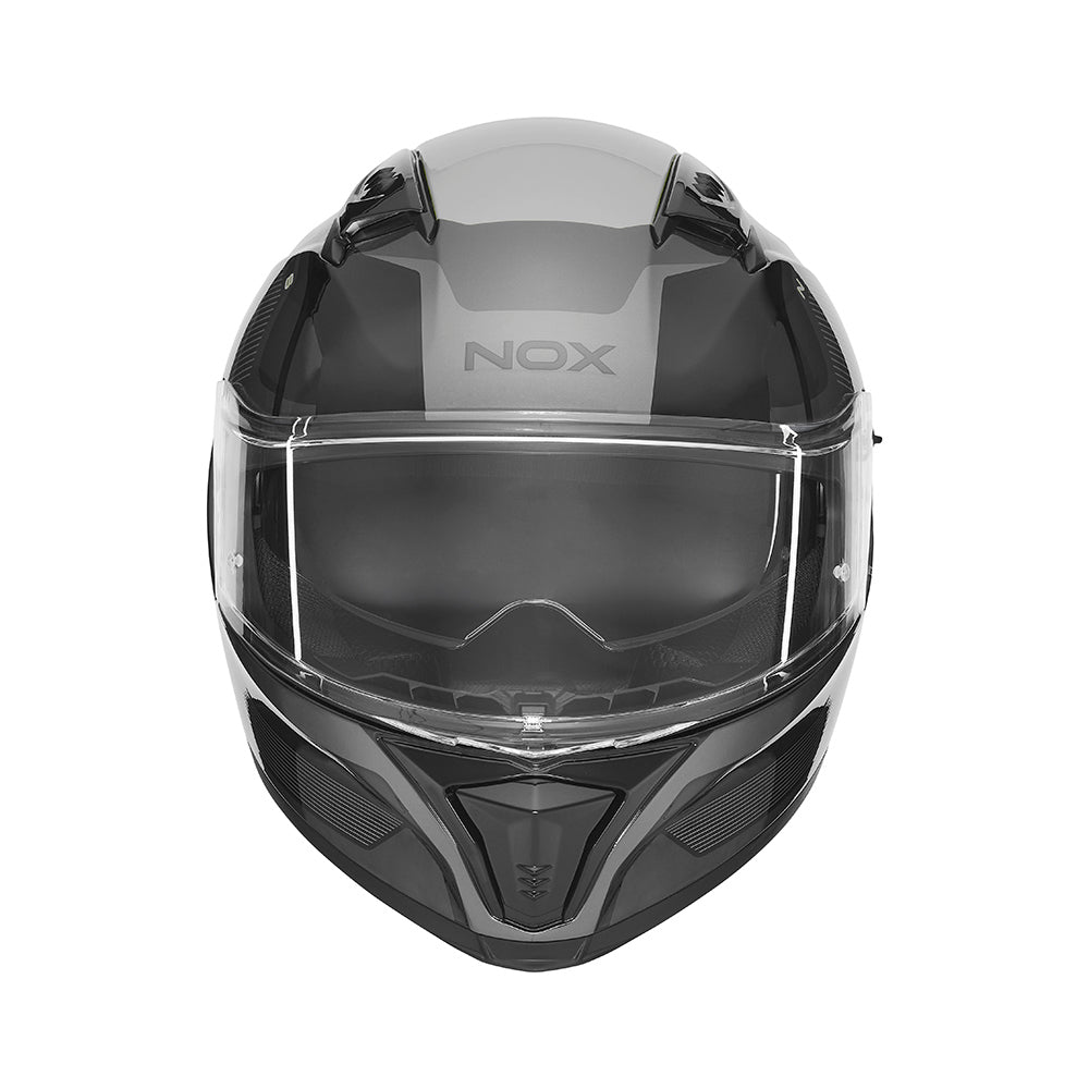 Casque Moto Intégral N402 Mentor Noir Argent | NOX - LE PRATIQUE DU MOTARD