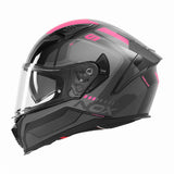 Casque Moto Intégral N402 Mentor Noir Rose | NOX - LE PRATIQUE DU MOTARD