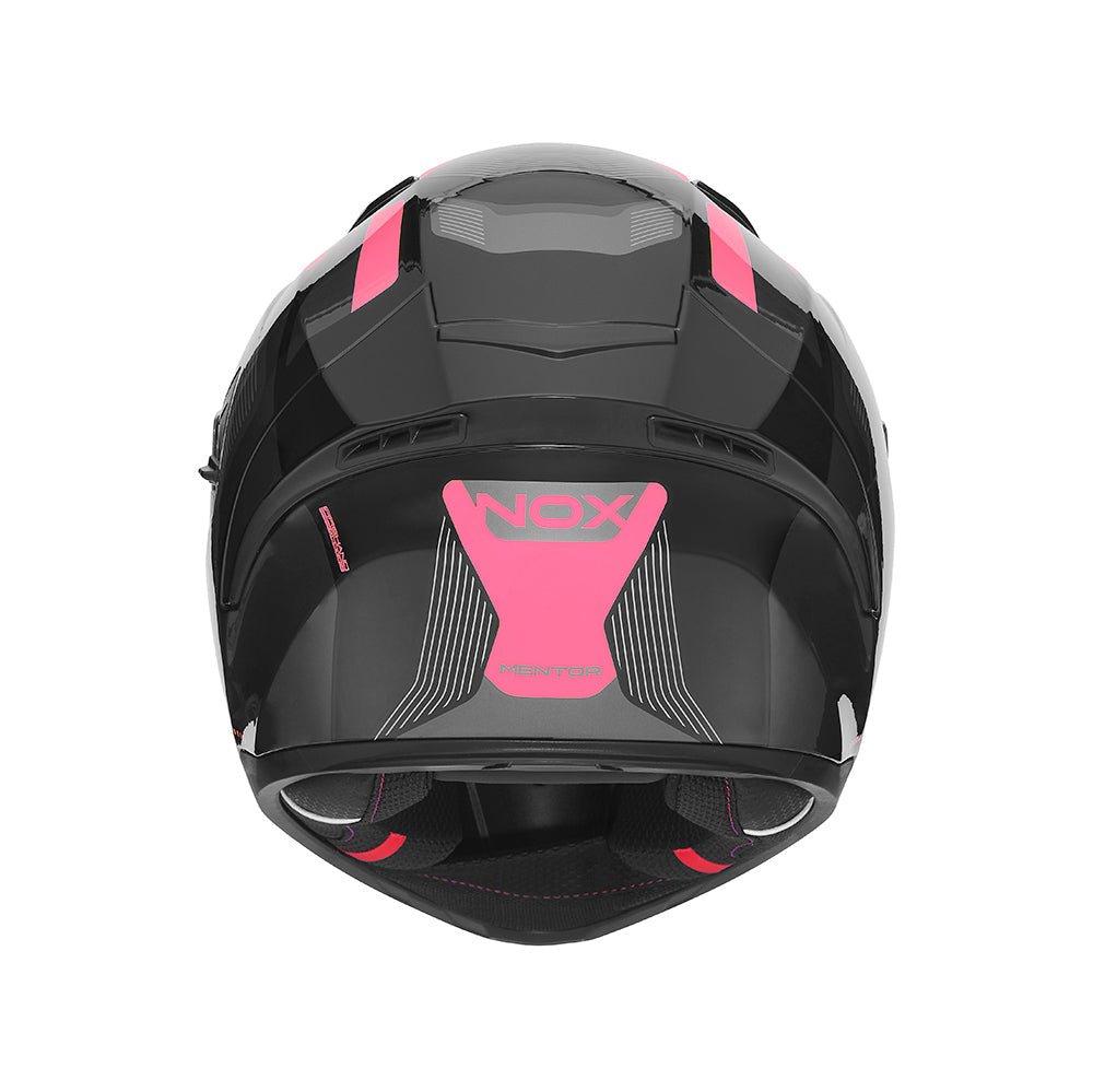 Casque Moto Intégral N402 Mentor Noir Rose | NOX - LE PRATIQUE DU MOTARD