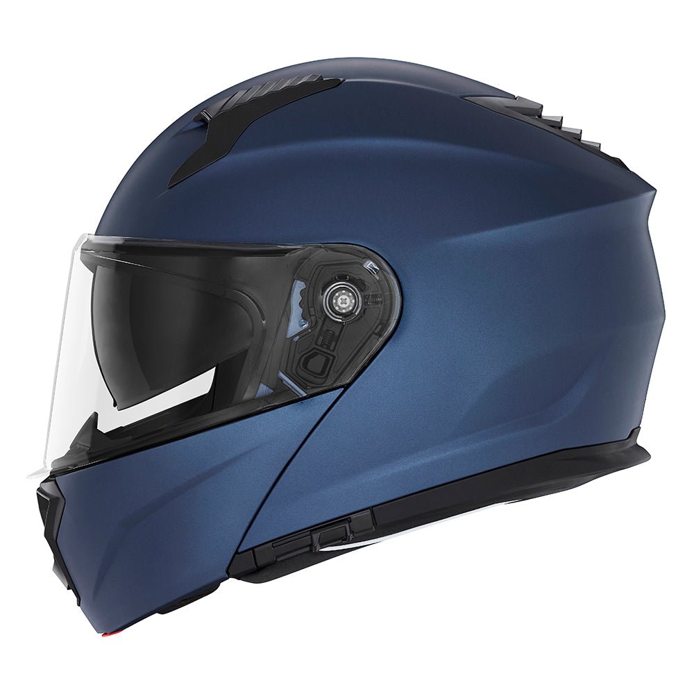 Casque Moto Modulable N968 Bleu Mat | NOX - LE PRATIQUE DU MOTARD