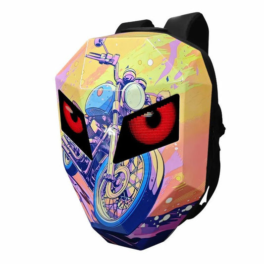 Sac à Dos Moto LED - Neon Rider Edition - LE PRATIQUE DU MOTARD