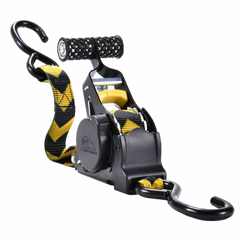 Sangle Automatique Rétractable a cliquet | 3.30m - 680kg - LE PRATIQUE DU MOTARD