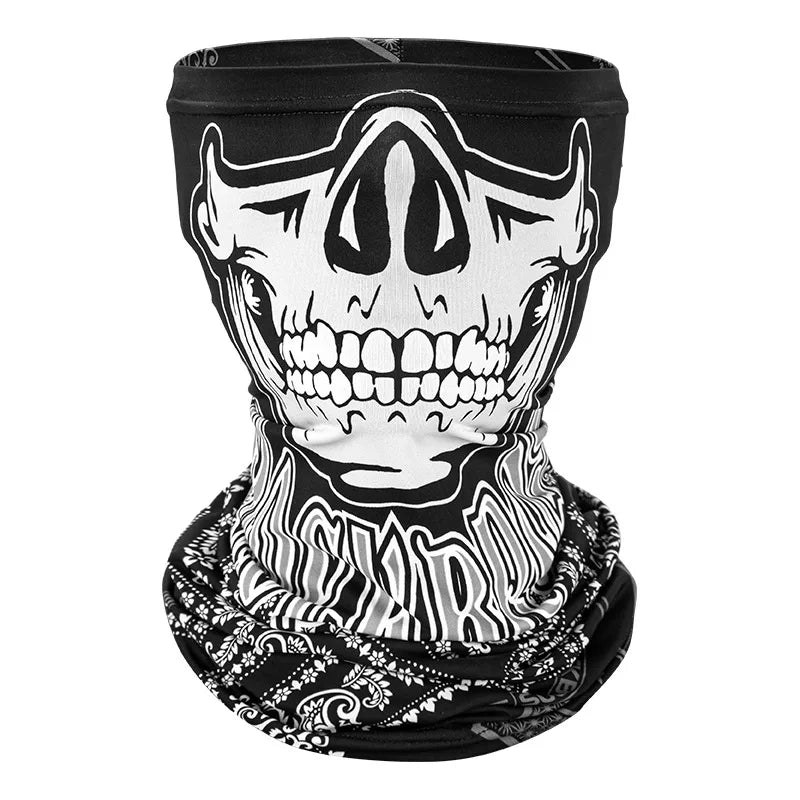 Cache cou moto été Anti UV ICE Silk - Skull Ride - LE PRATIQUE DU MOTARD