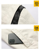 Men's white leather jacket