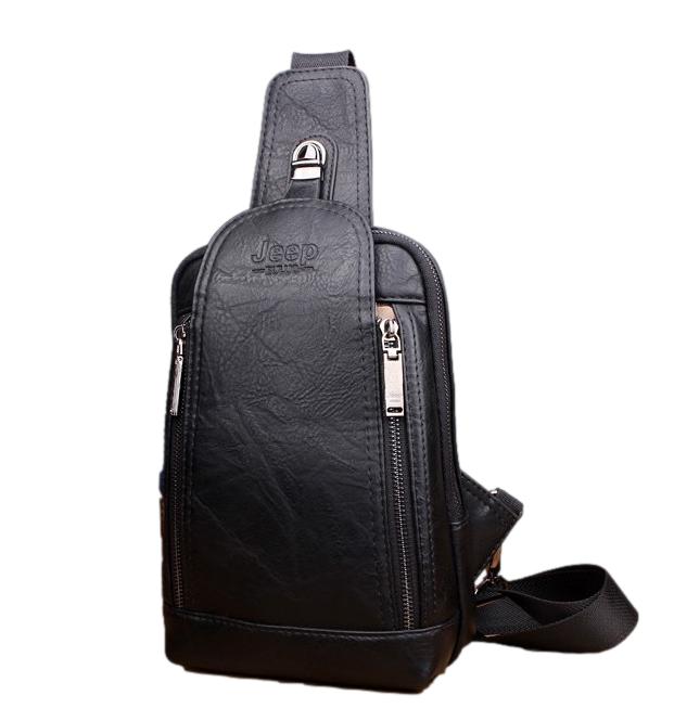 Sacoche en cuir bandouliere homme - JEEP - LE PRATIQUE DU MOTARD