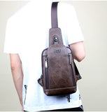 Sacoche en cuir bandouliere homme - JEEP - LE PRATIQUE DU MOTARD