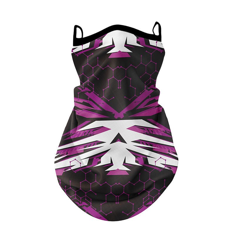 Tour de cou moto femme - Graph violet - LE PRATIQUE DU MOTARD
