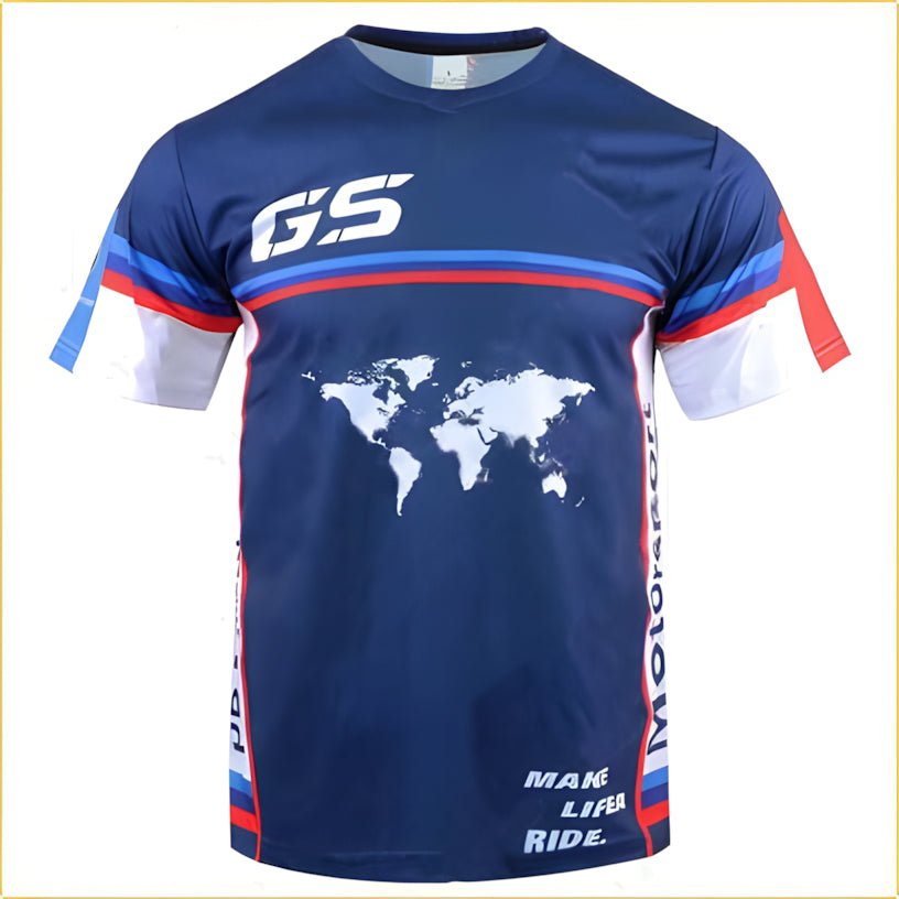 T-Shirt motard BMW GS World Edition - LE PRATIQUE DU MOTARD