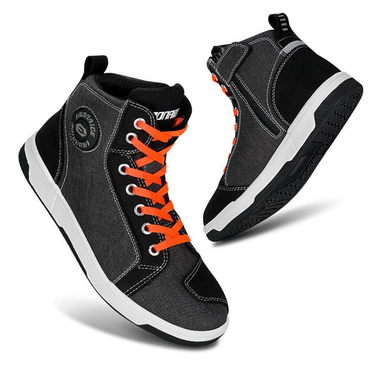IRONRIDE™ Sneakers Moto Urbaines – Renfort Malléole & Zip - LE PRATIQUE DU MOTARD