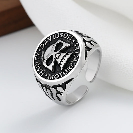 Biker ring 1% 1st (Silver)