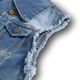 Veste en jean sans manche homme – Classic Light West™ - LE PRATIQUE DU MOTARD