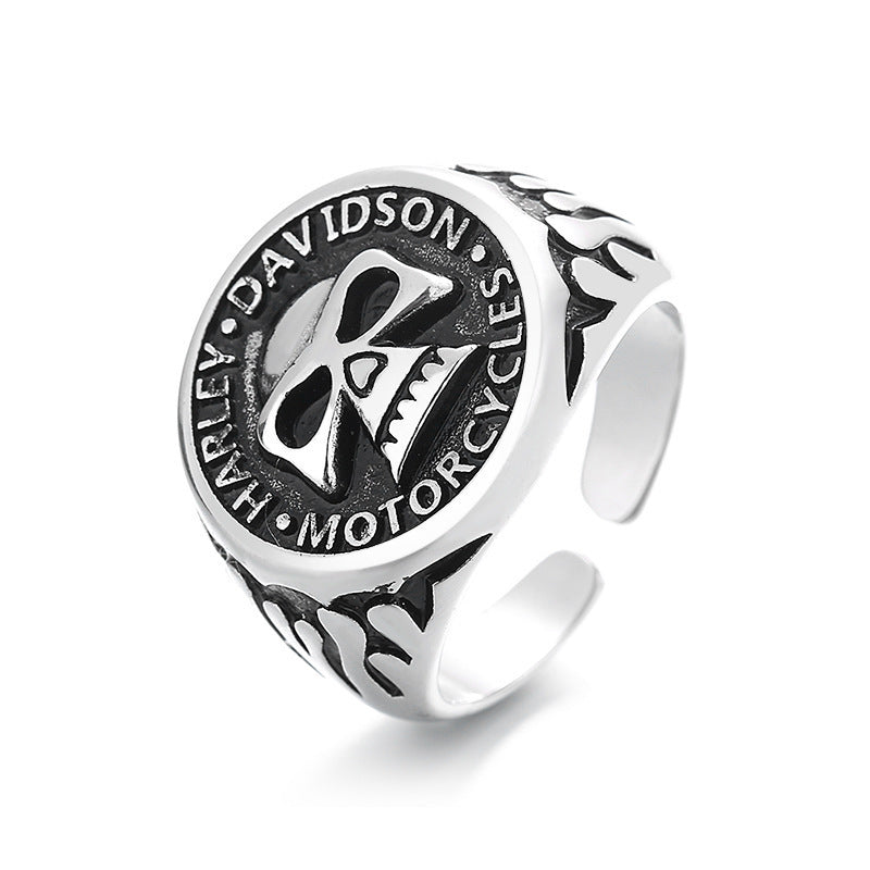 Biker ring 1% 1st (Silver)
