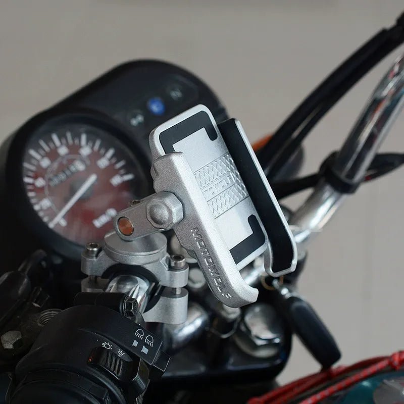 Support téléphone moto Universel finition métal - LE PRATIQUE DU MOTARD
