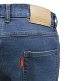 Jean Moto Homme Homologué AA — Coques Genoux et Hanches Incluses — poche arrière et patch cuir