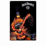 PLAQUE MÉTALLIQUE " Jacks Daniel's" Le Pratique du Motard
