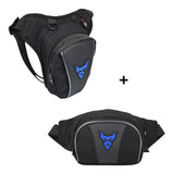 Biker leg bag + fanny pack