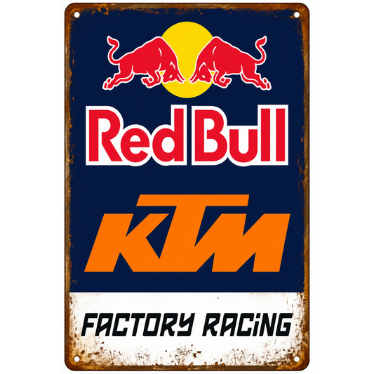 Off-road KTM metal plate