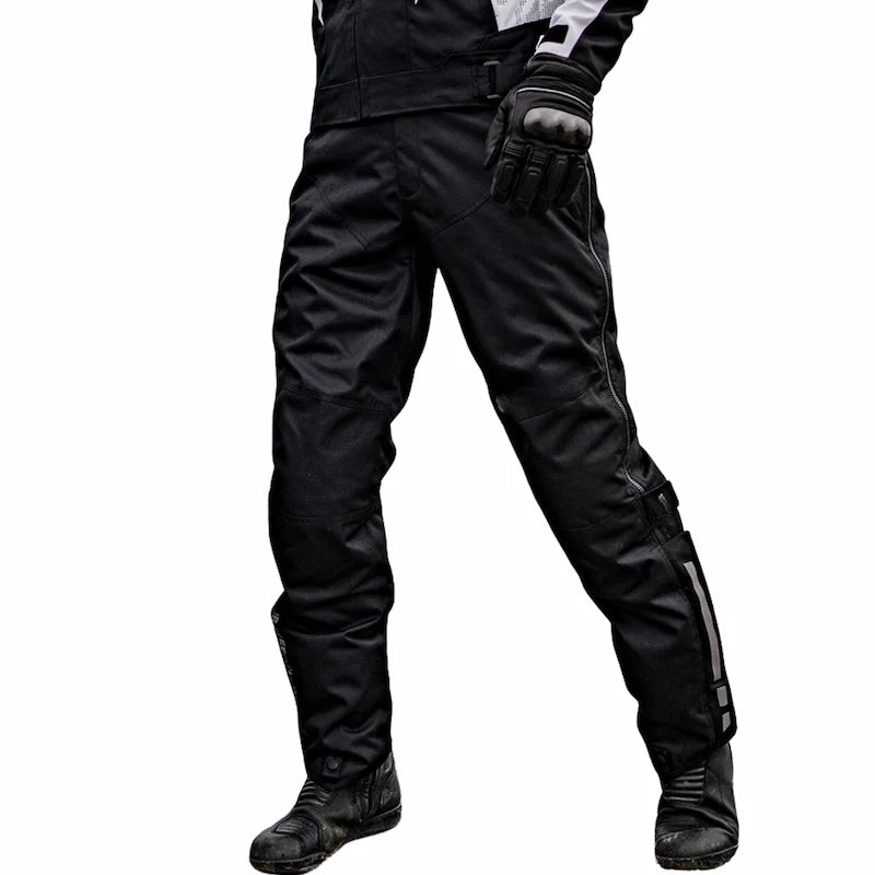 Surpantalon Moto Hiver | All Road Pro™ - Noir /Beige - LE PRATIQUE DU MOTARD