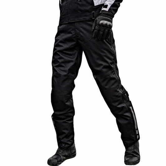 Surpantalon Moto Hiver | All Road Pro™ - Noir /Beige - LE PRATIQUE DU MOTARD