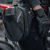 Sacoche de jambe moto - Carbone - LE PRATIQUE DU MOTARD