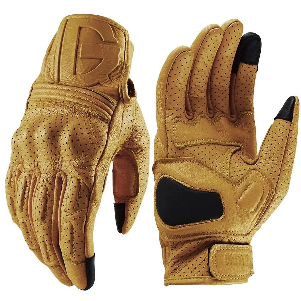 Gants moto cuir vintage - LE PRATIQUE DU MOTARD