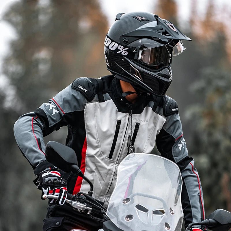 Blouson Moto 4 Saisons SLT06 avec Doublure Amovible et Pantalon Assorti - LE PRATIQUE DU MOTARD