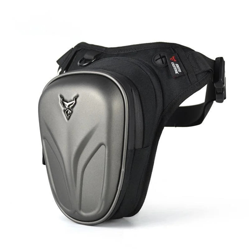 Sacoche de jambe moto -Gris Mat - LE PRATIQUE DU MOTARD