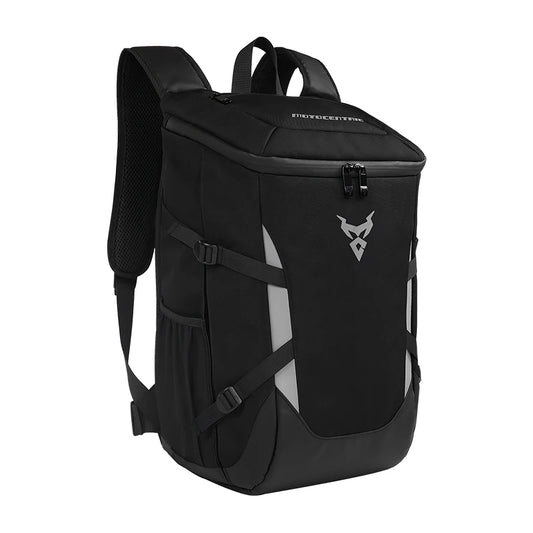 Sac à dos moto étanche 24/28L | MC - 0137 – Ergonomique, Grande Capacité et Sécurité Réfléchissante - LE PRATIQUE DU MOTARD