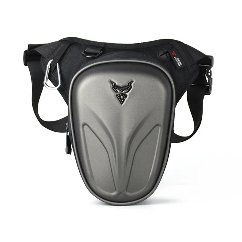 Sacoche de jambe moto -Gris Mat - LE PRATIQUE DU MOTARD