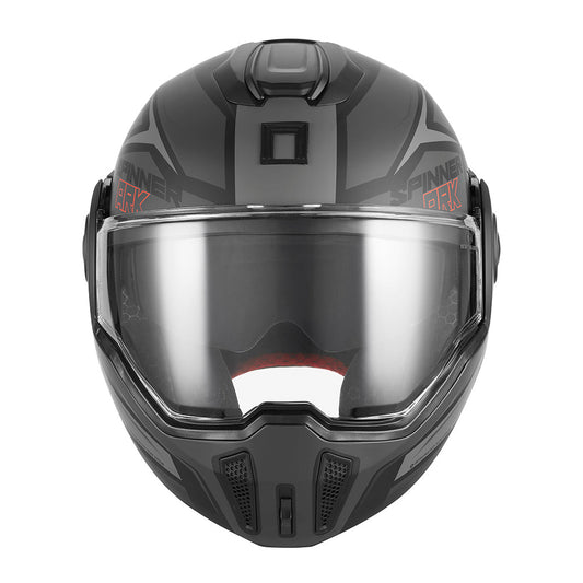 Casque Moto Modulable Spinner Ark Noir Mat Rouge | NOX - LE PRATIQUE DU MOTARD