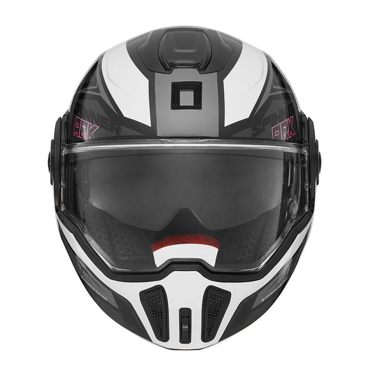 Casque Moto Modulable Spinner Ark Blanc Rouge Noir | NOX - LE PRATIQUE DU MOTARD