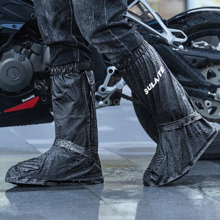 Surbotte pluie moto - RainMaster™ Noir - LE PRATIQUE DU MOTARD