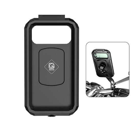 Support téléphone moto étanche AquaShield Pro avec étui protégeant le smartphone