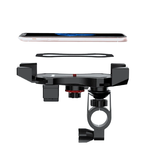 Collier de guidon rotatif 360° du support téléphone moto Triumph Thunder en gros plan