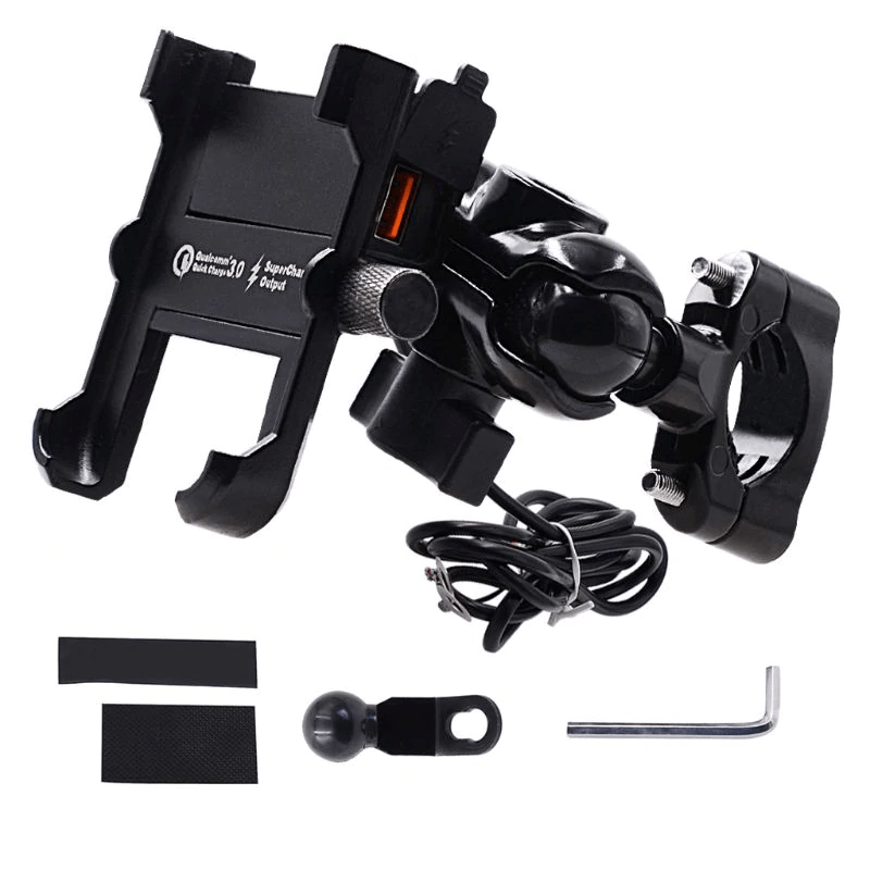 Support de Téléphone Moto en Aluminium - RideOne Alu - LE PRATIQUE DU MOTARD