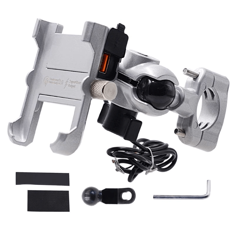 Support de Téléphone Moto en Aluminium - RideOne Alu - LE PRATIQUE DU MOTARD