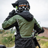Ensemble veste et pantalon de pluie moto réfléchissants