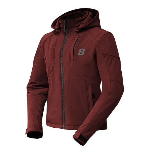 Blouson moto femme - CIRRUS Spring Rouge Bordeaux - LE PRATIQUE DU MOTARD