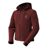 Blouson moto femme - CIRRUS Spring Rouge Bordeaux - LE PRATIQUE DU MOTARD